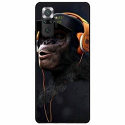 Husa personalizata tip carcasa HQPrint pentru Xiaomi Redmi Note 10, model Monkey, multicolor, S1D1M0319