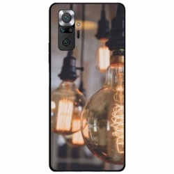 Husa personalizata tip carcasa HQPrint pentru Xiaomi Redmi Note 10, model Lightbulb, multicolor, S1D1M0322