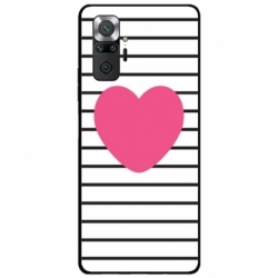 Husa personalizata tip carcasa HQPrint pentru Xiaomi Redmi Note 10 Pro Max, model Heart, multicolor, S1D1M0291