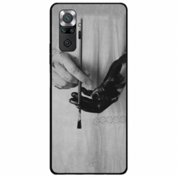 Husa personalizata tip carcasa HQPrint pentru Xiaomi Redmi Note 10 Pro, model Black Paint, multicolor, S1D1M0336