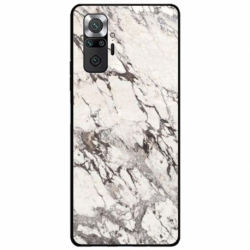 Husa personalizata tip carcasa HQPrint pentru Xiaomi Redmi Note 10 Pro Max, model White Marble, multicolor, S1D1M0325