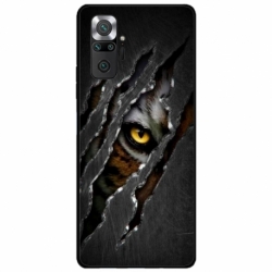 Husa personalizata tip carcasa HQPrint pentru Xiaomi Redmi Note 10 Pro Max, model Hidden Tiger, multicolor, S1D1M0332