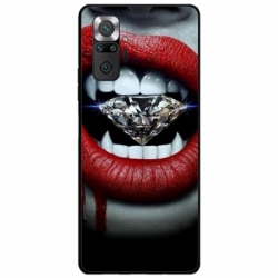 Husa personalizata tip carcasa HQPrint pentru Xiaomi Redmi Note 10, model Diamond Vampire, multicolor, S1D1M0370