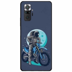 Husa personalizata tip carcasa HQPrint pentru Xiaomi Redmi Note 10 Pro Max, model Biker Astronaout, multicolor, S1D1M0375