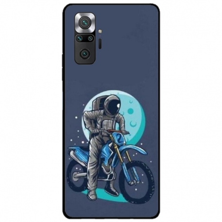Husa personalizata tip carcasa HQPrint pentru Xiaomi Redmi Note 10 Pro Max, model Biker Astronaout, multicolor, S1D1M0375
