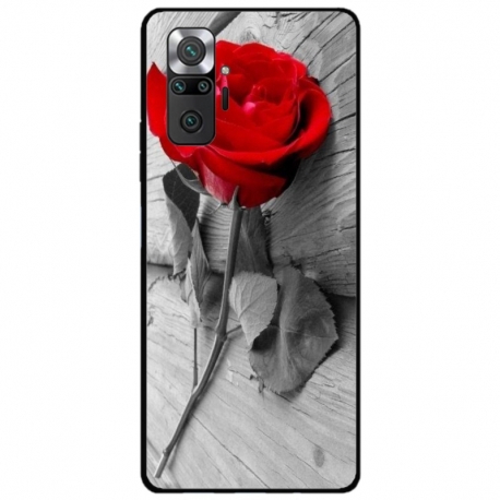 Husa personalizata tip carcasa HQPrint pentru Xiaomi Redmi Note 10 Pro, model Rose, multicolor, S1D1M0384