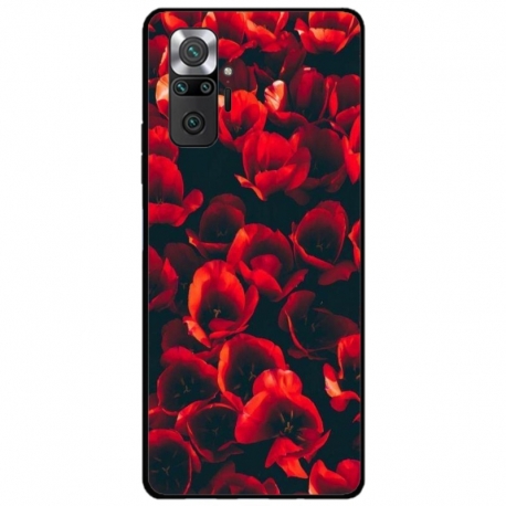 Husa personalizata tip carcasa HQPrint pentru Xiaomi Redmi Note 10 Pro Max, model Flowers 24, multicolor, S1D1M0386