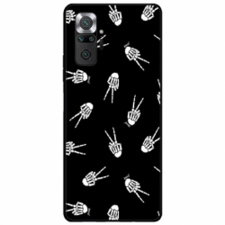 Husa personalizata tip carcasa HQPrint pentru Xiaomi Redmi Note 10, model OK Skelly, multicolor, S1D1M0388