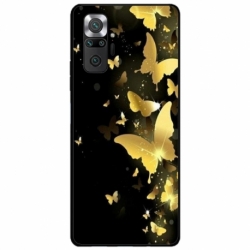 Husa personalizata tip carcasa HQPrint pentru Xiaomi Redmi Note 11 Pro Plus 5G, model Butterfly 6, multicolor, S1D1M0045
