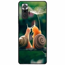 Husa personalizata tip carcasa HQPrint pentru Xiaomi Redmi Note 11 Pro Plus 5G, model Snail, multicolor, S1D1M0231