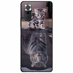 Husa personalizata tip carcasa HQPrint pentru Xiaomi Redmi Note 11 Pro Plus 5G, model Tiger, multicolor, S1D1M0242