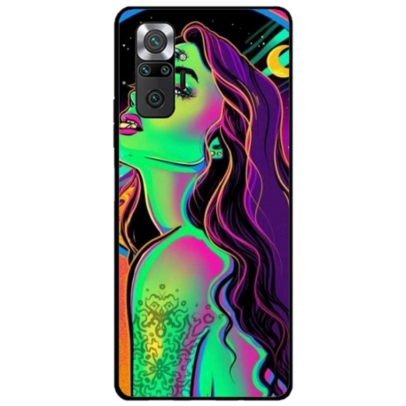 Husa personalizata tip carcasa HQPrint pentru Xiaomi Redmi Note 11 Pro Plus 5G, model Colorful Girl, multicolor, S1D1M0249