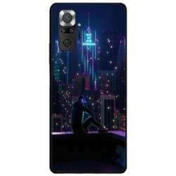Husa personalizata tip carcasa HQPrint pentru Xiaomi Redmi Note 11 Pro Plus 5G, model Neon City, multicolor, S1D1M0260
