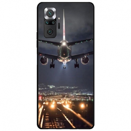Husa personalizata tip carcasa HQPrint pentru Xiaomi Redmi Note 11 Pro Plus 5G, model Airplane Landing, multicolor, S1D1M0266