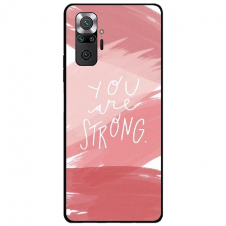 Husa personalizata tip carcasa HQPrint pentru Xiaomi Redmi Note 11 Pro Plus 5G, model You are Strong, multicolor, S1D1M0275