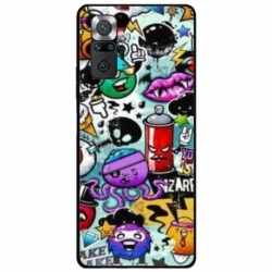 Husa personalizata tip carcasa HQPrint pentru Xiaomi Redmi Note 11 Pro Plus 5G, model Grafitti, multicolor, S1D1M0289