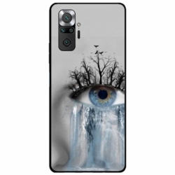 Husa personalizata tip carcasa HQPrint pentru Xiaomi Redmi Note 11 Pro Plus 5G, model Teary Eye, multicolor, S1D1M0307