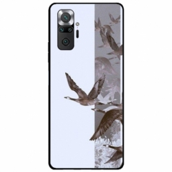 Husa personalizata tip carcasa HQPrint pentru Xiaomi Redmi Note 11 Pro Plus 5G, model Birds, multicolor, S1D1M0314