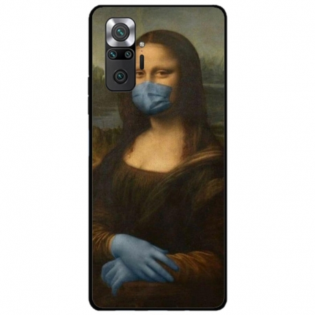 Husa personalizata tip carcasa HQPrint pentru Xiaomi Redmi Note 11 Pro Plus 5G, model Covid Mona Lisa, multicolor, S1D1M0327