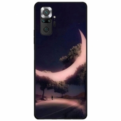 Husa personalizata tip carcasa HQPrint pentru Xiaomi Redmi Note 11 Pro Plus 5G, model Moon in the Trees, multicolor, S1D1M0331