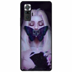 Husa personalizata tip carcasa HQPrint pentru Xiaomi Redmi Note 11 Pro Plus 5G, model Butterfly Mouth 1, multicolor, S1D1M0351