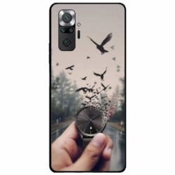 Husa personalizata tip carcasa HQPrint pentru Xiaomi Redmi Note 11 Pro Plus 5G, model Time Flies 2, multicolor, S1D1M0365