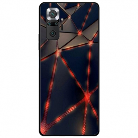 Husa personalizata tip carcasa HQPrint pentru Xiaomi Redmi Note 11 Pro Plus 5G, model Lava Triangles, multicolor, S1D1M0367