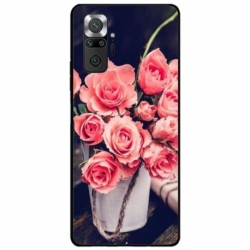 Husa personalizata tip carcasa HQPrint pentru Xiaomi Redmi Note 11 Pro Plus 5G, model Flowers 22, multicolor, S1D1M0379