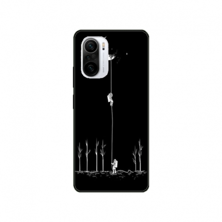Husa personalizata tip carcasa HQPrint pentru Xiaomi Redmi 11a, model Climbing to the Moon, multicolor, S1D1M0233