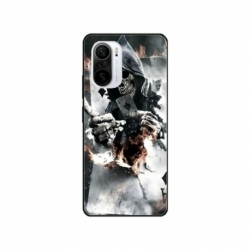 Husa personalizata tip carcasa HQPrint pentru Xiaomi Redmi 11a, model Skeleton Cards, multicolor, S1D1M0301