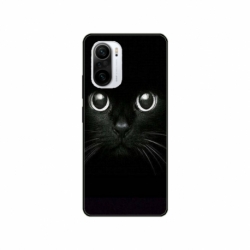 Husa personalizata tip carcasa HQPrint pentru Xiaomi Redmi 11T, model Black Cat 1, multicolor, S1D1M0015
