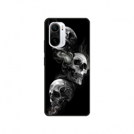 Husa personalizata tip carcasa HQPrint pentru Xiaomi Redmi 11T, model Skulls, multicolor, S1D1M0032