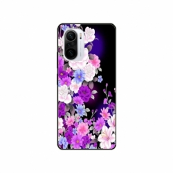 Husa personalizata tip carcasa HQPrint pentru Xiaomi Redmi 11T, model Flowers 3, multicolor, S1D1M0039