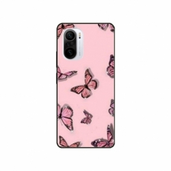 Husa personalizata tip carcasa HQPrint pentru Xiaomi Redmi 11T, model Butterfly 7, multicolor, S1D1M0076