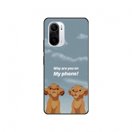 Husa personalizata tip carcasa HQPrint pentru Xiaomi Redmi 11T, model Why are you on my phone, multicolor, S1D1M0220
