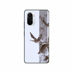 Husa personalizata tip carcasa HQPrint pentru Xiaomi Redmi 11T, model Birds, multicolor, S1D1M0314