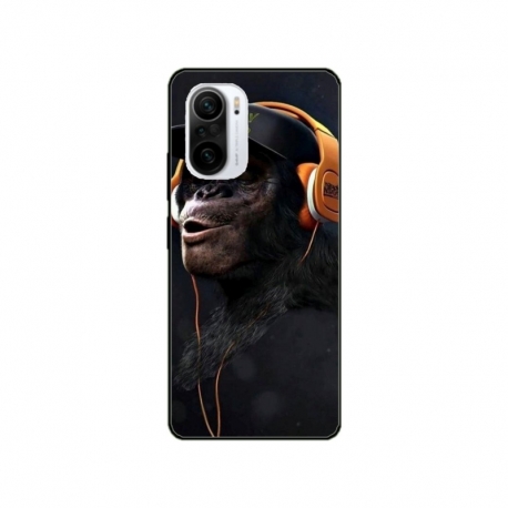 Husa personalizata tip carcasa HQPrint pentru Xiaomi Redmi 11T, model Monkey, multicolor, S1D1M0319