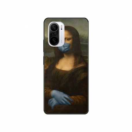 Husa personalizata tip carcasa HQPrint pentru Xiaomi Redmi 11T, model Covid Mona Lisa, multicolor, S1D1M0327