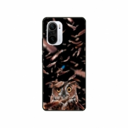 Husa personalizata tip carcasa HQPrint pentru Xiaomi Redmi 11T, model Owl, multicolor, S1D1M0334