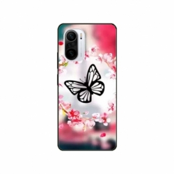Husa personalizata tip carcasa HQPrint pentru Xiaomi Redmi 11T, model Butterfly 8, multicolor, S1D1M0380
