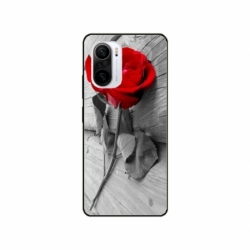 Husa personalizata tip carcasa HQPrint pentru Xiaomi Redmi 11T, model Rose, multicolor, S1D1M0384