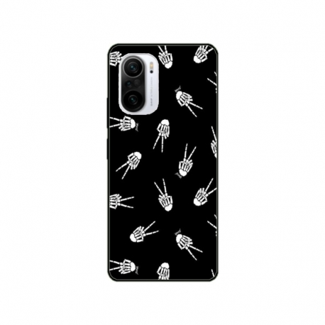 Husa personalizata tip carcasa HQPrint pentru Xiaomi Redmi 11T, model OK Skelly, multicolor, S1D1M0388