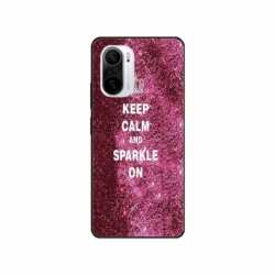 Husa personalizata tip carcasa HQPrint pentru Xiaomi Redmi 12C, model Keep Calm and Sparkle On, multicolor, S1D1M0252