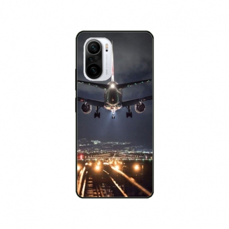 Husa personalizata tip carcasa HQPrint pentru Xiaomi Redmi 12C, model Airplane Landing, multicolor, S1D1M0266