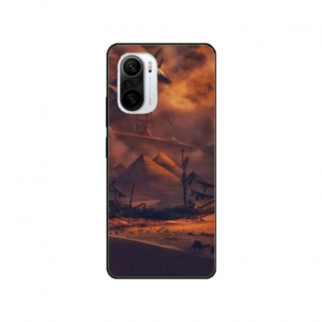 Husa personalizata tip carcasa HQPrint pentru Xiaomi Redmi 12C, model Anubis, multicolor, S1D1M0281