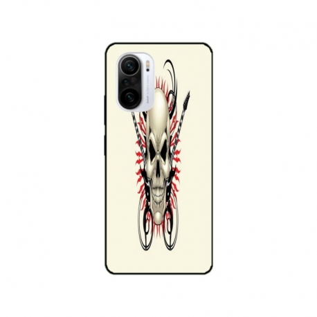 Husa personalizata tip carcasa HQPrint pentru Xiaomi Redmi 12C, model Skull 1, multicolor, S1D1M0284