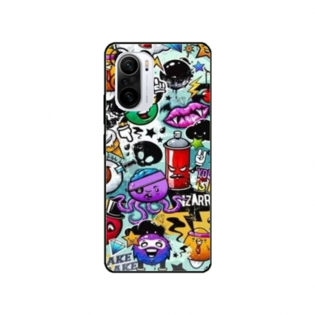 Husa personalizata tip carcasa HQPrint pentru Xiaomi Redmi 12C, model Grafitti, multicolor, S1D1M0289