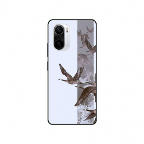 Husa personalizata tip carcasa HQPrint pentru Xiaomi Redmi 12C, model Birds, multicolor, S1D1M0314