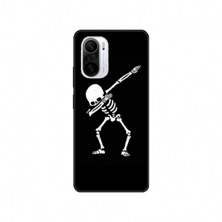 Husa personalizata tip carcasa HQPrint pentru Xiaomi Mi 11X, model Dab Skeleton, multicolor, S1D1M0034