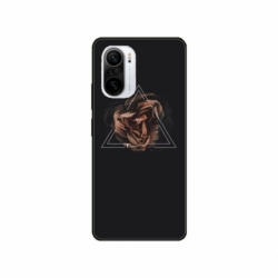 Husa personalizata tip carcasa HQPrint pentru Xiaomi Mi 11X, model Triangle Rose, multicolor, S1D1M0316